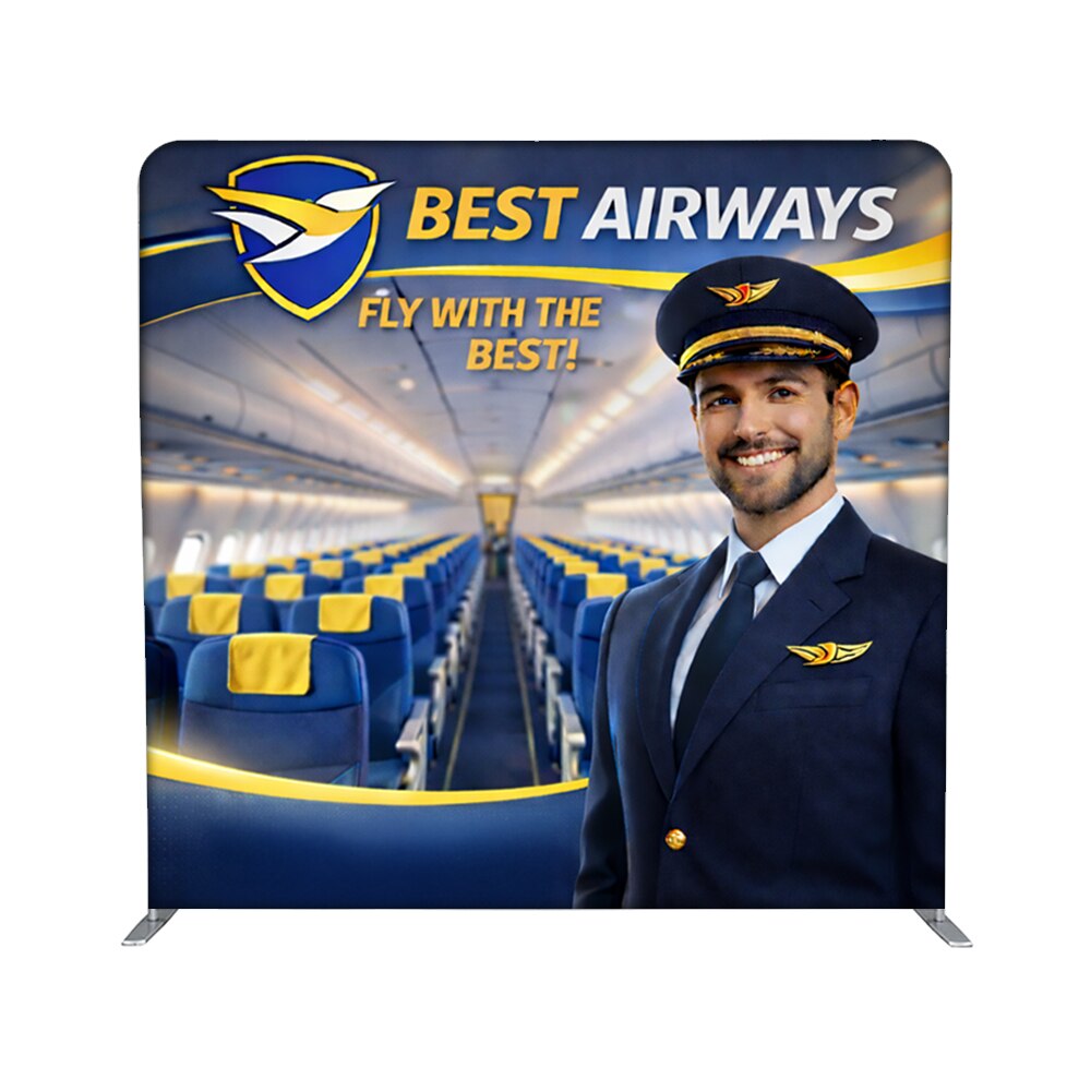 EZ Flight — 8ft Single Sided with White Back Fabric Graphic Only